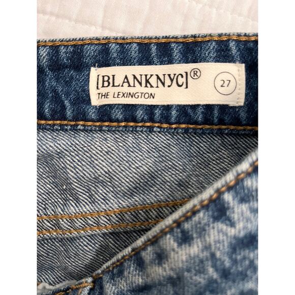 BLANK NYC Women's The Lexington Slim Straight denim jeans Med Wash Sz 27 - Picture 6 of 11